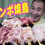 【一人晩酌】熱々の手造りジャンボ焼鳥で家飲みするよ～！【焼き鳥】【肉】【飯】