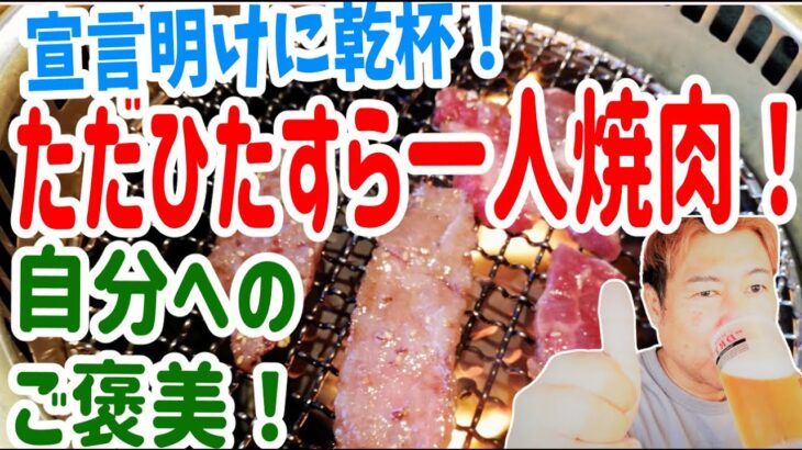 【肉！肉！肉！】ひたすら一人焼肉！自分へのご褒美！