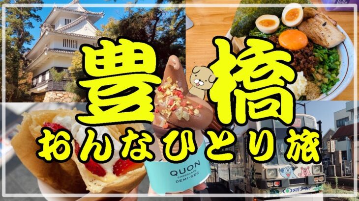 【豊橋女ひとり旅】路面電車でグルメ・スイーツ・喫茶店巡り【購入品紹介】vlog８