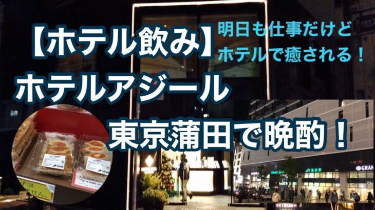 【ホテル飲み】ホテルアジール東京蒲田で、名物のツマミを買って1人晩酌！【一人飲み】