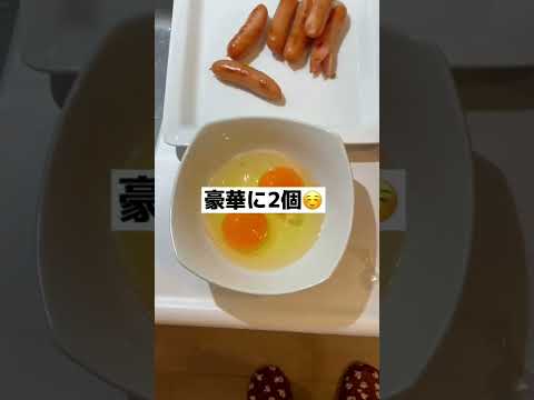 【孤独なアラサー】休日の朝食【27歳ひとり飯】目玉焼きソーセージ丼