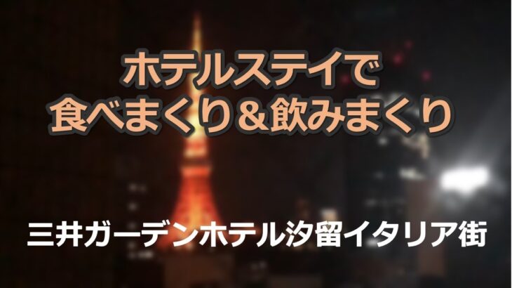 【ホテルステイで爆食い＆爆飲み】女ひとり　新橋に宿泊　日本酒に溺れケーキを一気食い