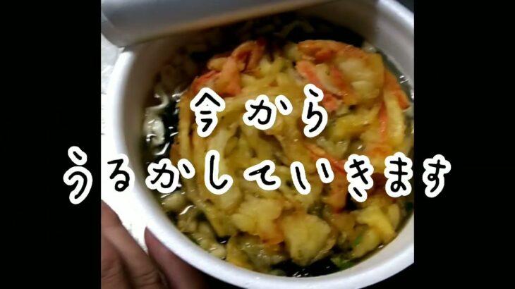 一人の晩飯をムリヤリ楽しもうとするやつ　カップうどん