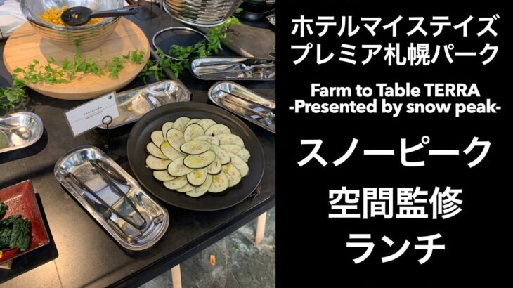 【男ひとり旅】スノーピーク空間監修ランチ【ホテルマイステイズプレミア札幌パーク Farm to Table TERRA -Presented by snow peak-】