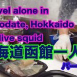 【①Travel alone in Hakodate, Hokkaido Eat live squid　函館一人旅】 散歩　食べ歩き