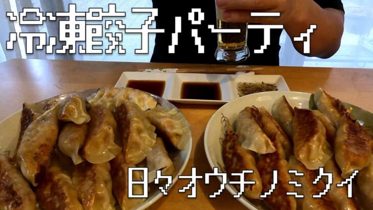 【家飲み】【餃子】バツイチ男の一人餃子パーティ【ビール】【日々オウチノミクイ】