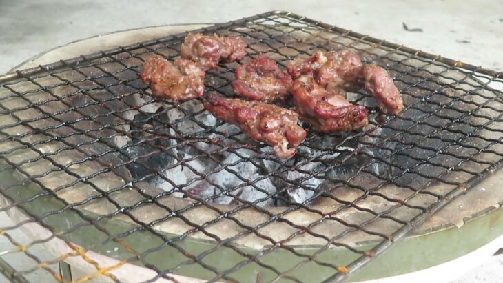 【焼肉】七輪で一人焼肉