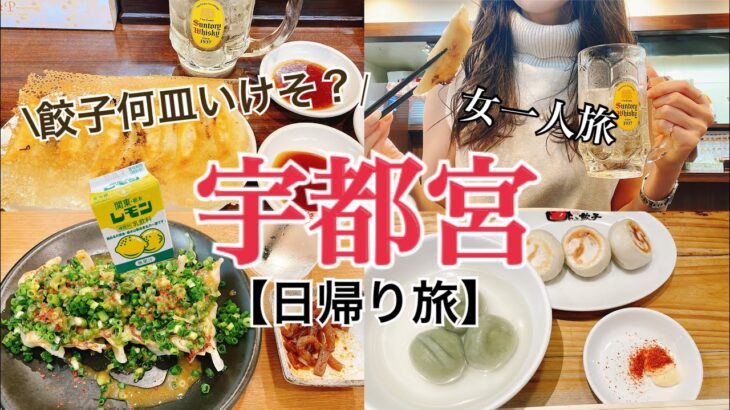 【女一人旅】宇都宮/餃子チャレンジ/食べ歩き/一人観光【現実逃避】