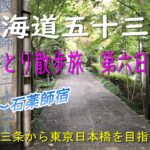 東海道五十三次　ひとり散歩旅　第六日目　～京都三条から東京日本橋を目指します～