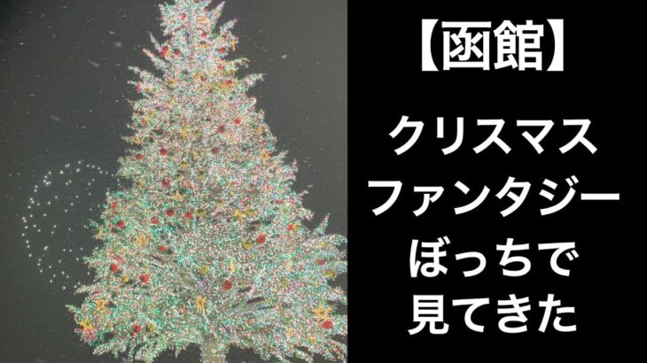 【男ひとり旅】函館クリスマスファンタジーでぼっちでツリーと花火見てきた【花火】