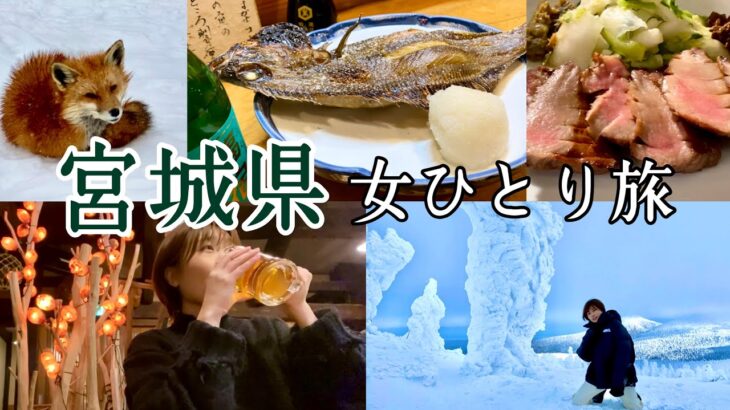 【女一人旅】樹氷･キツネ村･気仙沼飲み･仙台牛タン食べ比べ。予定通りいかない旅【宮城県】