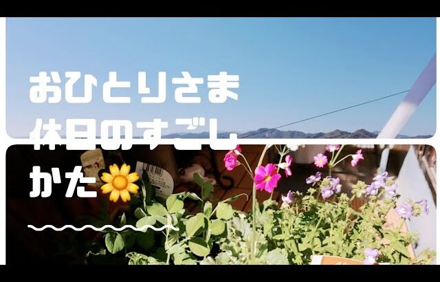 【大好きなことを楽しむ】おひとりさまの休日 ガーデニング🌼 小僧寿し🍣