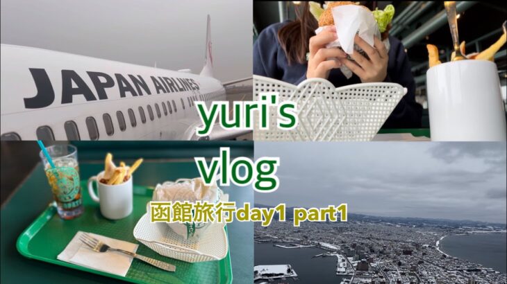 【vlog】おひとりさま函館旅行day1 part1   ラッキーピエロ／函館山ロープウェイ【20代会社員の休日】