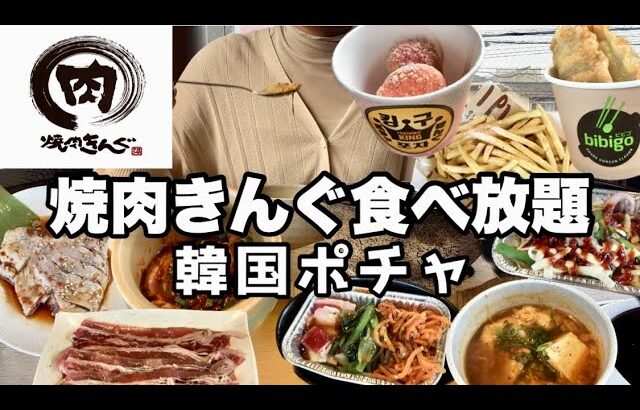 【食べ放題】焼肉きんぐで焼肉食べ放題!!きんぐコース3,498円!!韓国ポチャで爆食!!ぼっち焼肉でお腹いっぱい大食い😋