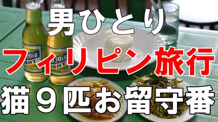 【５７歳独身男の一人旅】７０ｋｇのお土産を持ってフィリピンへ行く【男ひとり猫９匹Vlog】