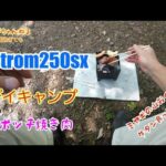 V-ストローム250SX デイキャンプ　一人焼肉