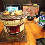 【安安】焼肉屋の海鮮七輪でカップ酒、富士そば500円ラーメンで〆る40代の一人酒