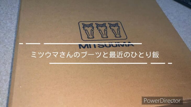 ミツウマさんのブーツと最近のひとり飯