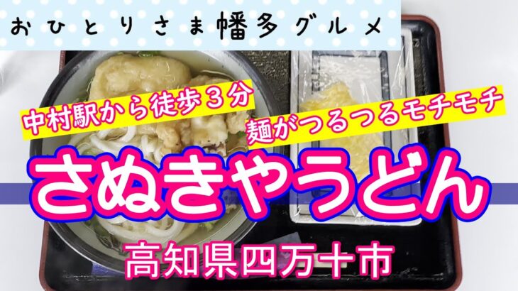 【高知県四万十市】地元民で混みあう「さぬきやうどん」vlog