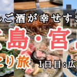 【男ひとり旅】広島市内ではしご酒したけど楽しい街だった。広島・宮島旅行の１日目【１泊２日】