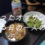 たけちゃんねる、腐ったオッサンのある日の一人飲み　もつ煮と枝豆と時々放心