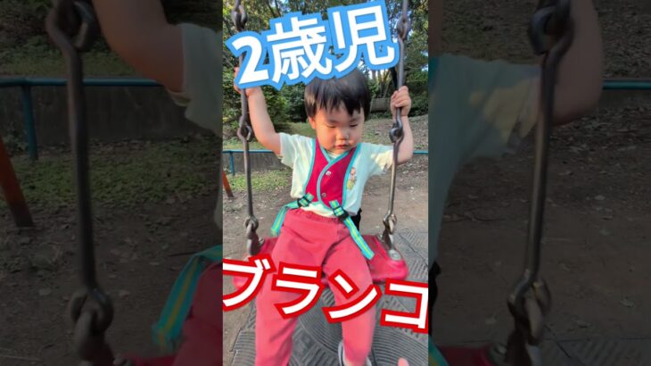 一人で座れるようになりました！#shorts #子供 #子供のいる暮らし #kids #2歳  #子育て #どういう状況 #息子 #かわいい #公園 #ブランコ #遊び #散歩 #一人で