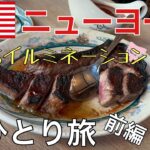 【ニューヨーク】男ひとり旅　一人でダイカーハイツのイルミネーションに行ってきました　アメリカのステーキは最高【２０２４年１月】