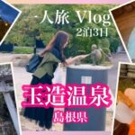 2泊3日一人旅【前編】玉造温泉 Vlog神様探しにびっくり海鮮丼‼️ 気ままな旅は最高だヽ(*´∀｀*)ノ