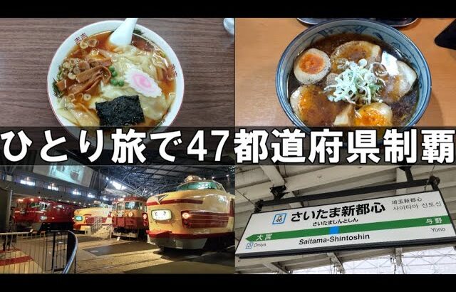 【#ひとり旅で47都道府県制覇 7-1】アラサー男の埼玉大宮ラーメン巡りと観光【旅行vlog】