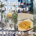 【Vlog】シンガポール3泊5日🇸🇬アラサー女一人旅/ZIPAIR/チャンギ空港/ラウンジ探索/アラブストリート/jewel【Part3/Singapore Vlog】