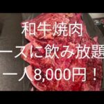 和牛焼肉屋でコースと飲み放題で一人8000円！またリピートしたくなる味で、すき焼き牛肉の味が半端ない！일본 도쿄 추천 야키니쿠 맛집~!