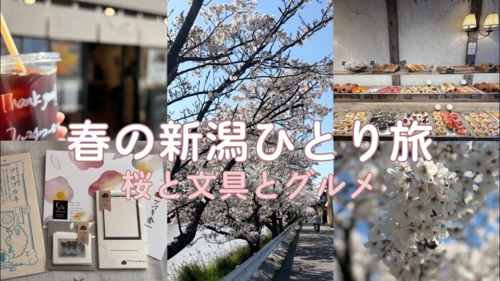 【春の新潟🌸女ひとり旅】新潟市内観光/朱鷺メッセへ/文房具屋さん巡り/雑貨屋巡り/文具購入品紹介 #新潟旅行 #一人旅 #ひとり旅