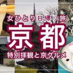 【女ひとり旅】京都で特別公開とかグルメとか満喫してきた|建仁寺|椿寺|東寺|西本願寺【京都日帰り】